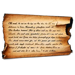 Burned Paper With Writing PNG Rmn90 PNG