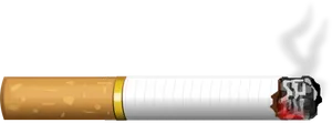 Burning Cigarette Smoke Illustration