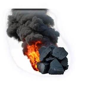 Burning Coal PNG D