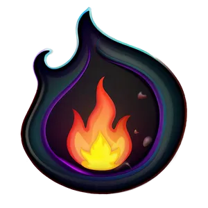 Burning Fire Emoji Creation PNG Obv