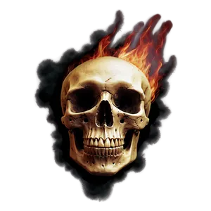 Burning Gaze Skull PNG 06252024 PNG