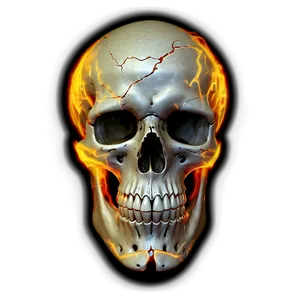 Burning Gaze Skull Png Bww PNG image