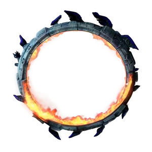 Burning Halo Border PNG Ava PNG