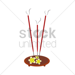 Burning Incense Sticks PNG