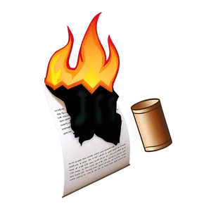 Burning Letter Paper Png 06122024 PNG image