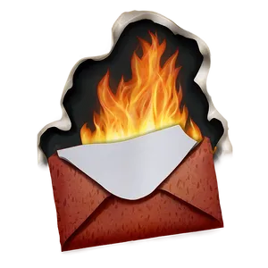 Burning Letter Paper Png 20 PNG image