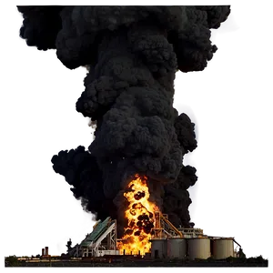 Burning Oil Field Explosion PNG 38 PNG