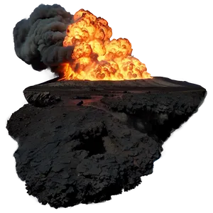 Burning Oil Field Explosion PNG Lew PNG