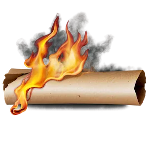 Burning Paper A PNG image