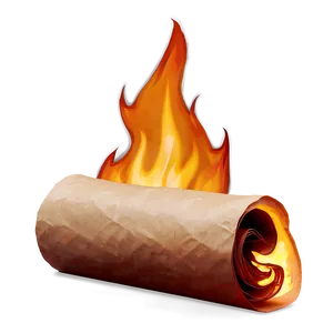 Burning Paper C PNG image