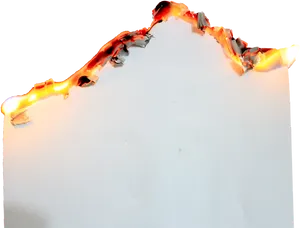 Burning Paper Edge PNG image