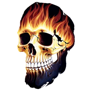 Burning Skull Graphic Png 06252024 PNG image