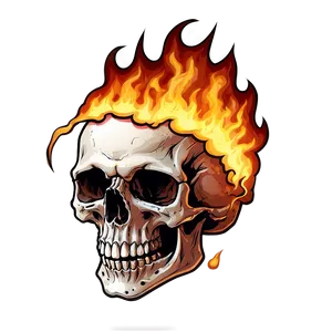 Burning Skull Graphic PNG Llq PNG