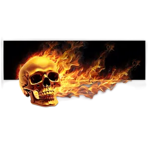 Burning Skull Graphic PNG Wlm PNG