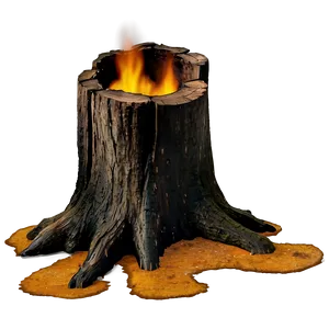 Burnt Tree Stump Png 06132024 PNG image