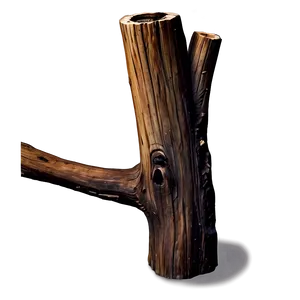 Burnt Tree Trunk PNG Wje