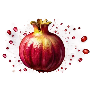 Bursting Pomegranate Seeds PNG Lro PNG