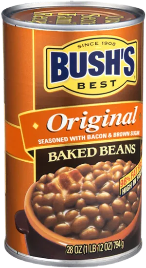 Bushs Best Original Baked Beans Can PNG image