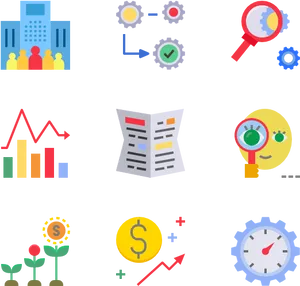 Business Analysis Concepts Illustration PNG