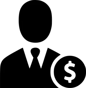 Business Avatarwith Dollar Sign PNG image