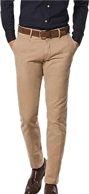 Business Casual Attire Lower Half PNG image