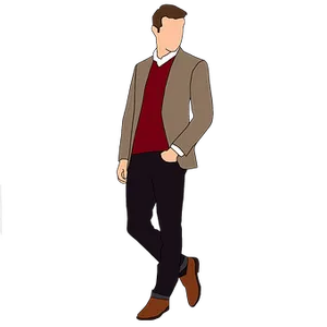 Business Casual Man Illustration