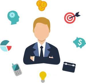 Business Conceptsand Strategy Illustration PNG