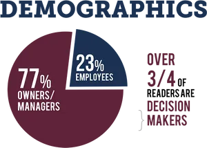 Business Demographics Pie Chart PNG image