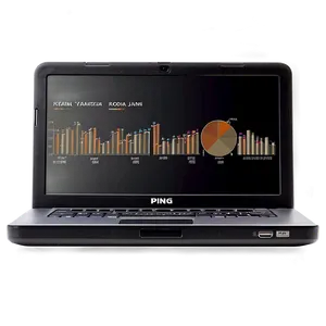 Business Laptop Visualization PNG 26
