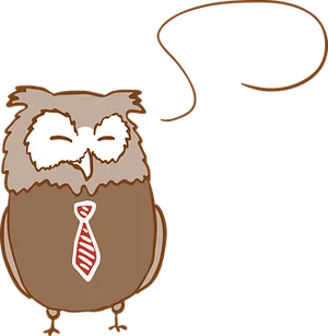 Business Owl Cartoon PNG image