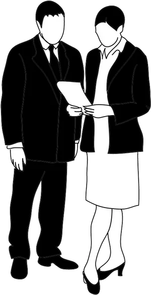 Business People Discussion Silhouette.png PNG image