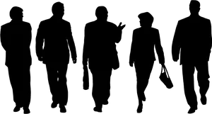 Business People Silhouettes PNG