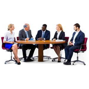 Business People Sitting In Conference Room Png Njm PNG image