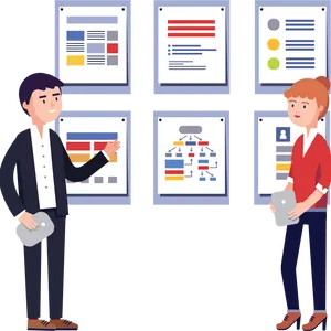 Business Presentation Team Discussion PNG