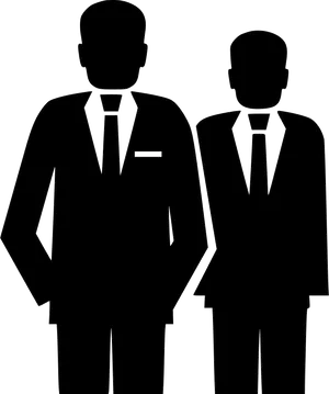 Business Professionals Silhouette PNG image