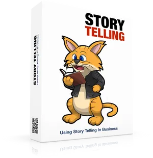 Business Storytelling Cat Book Cover PNG image