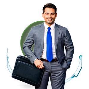 Business Suit And Briefcase PNG 06212024