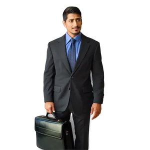 Business Suit And Briefcase PNG 26