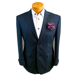 Business Suit With Cufflinks PNG 75
