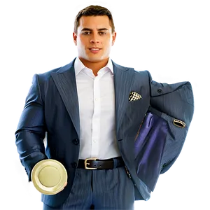 Business Suit With Cufflinks PNG Vqt48