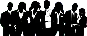 Business Team Silhouettes PNG