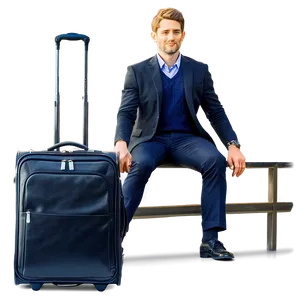 Business Travel Briefcase Png Nem PNG image