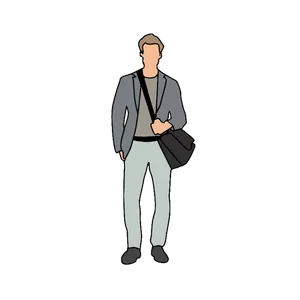 Businessman Cartoon Character Illustration