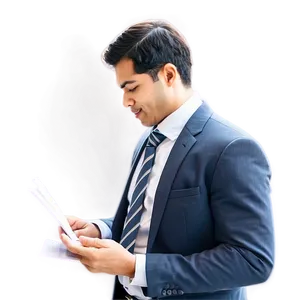Businessman In Office Png Qyl PNG image