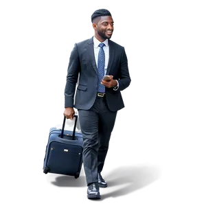 Businessman On The Go Png Doh PNG image