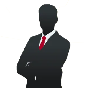 Businessman Silhouette Profile PNG image