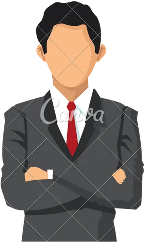 Businessman Silhouette Vector PNG image