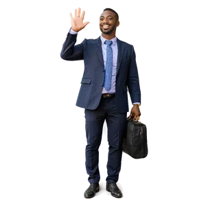 Businessman Waving Goodbye Png 06292024 PNG image