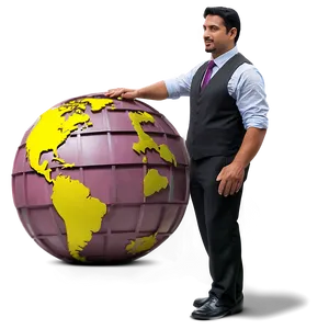 Businessman With Globe PNG 84 PNG