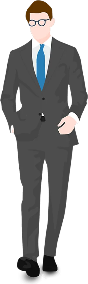 Businessmanin Formal Suit PNG image